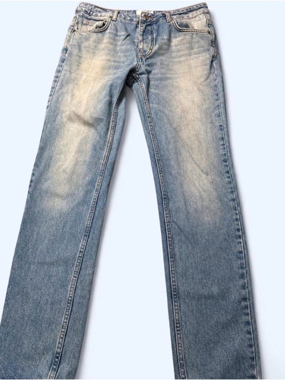 Wesc Women's Straight Leg Jeans in Light Blue Fade